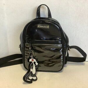 Vintage 1997 Looney Tunes Mini Backpack Sylvester  Black 8" x 6" x 3"